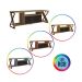 Rack Gamer para TV até 60 Polegadas Linus com LED 2 PT Mel e Preto