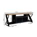 Rack Gamer para TV até 60 Polegadas Linus com LED 2 PT Preto e Mel