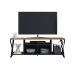 Rack Gamer para TV até 60 Polegadas Linus com LED 2 PT Preto e Mel