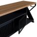 Rack Gamer para TV até 60 Polegadas Linus com LED 2 PT Preto e Mel