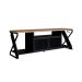 Rack Gamer para TV até 60 Polegadas Linus com LED 2 PT Preto e Mel