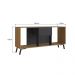 Rack Gregor Mel e Preto 136 cm