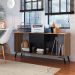 Rack Gregor Mel e Preto 136 cm