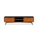 Rack Happy Preto e Marrom 185 cm