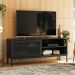 Rack Industrial Buriti 1 PT Preto 135 cm