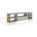 Rack Industrial Grille Arenas e Dourado 183 cm