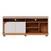 Rack Jurerê 2 PT Freijó e Off White 150 cm