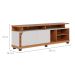 Rack Jurerê 2 PT Freijó e Off White 180 cm