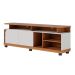 Rack Jurerê 2 PT Freijó e Off White 180 cm