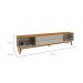 Rack Limit Gianduia e Nature 219 cm