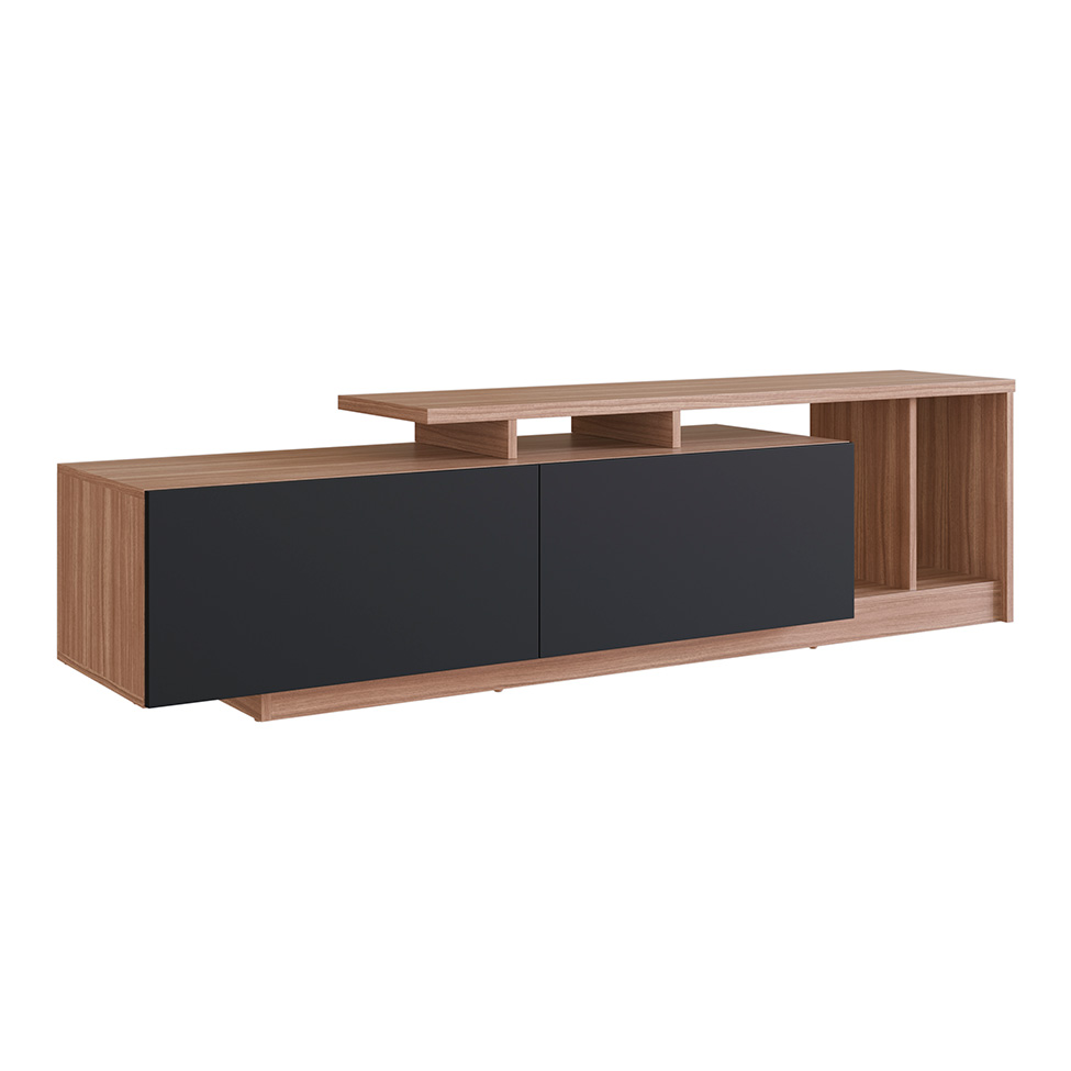 Rack Linea 2 PT Montana e Preto 162 cm
