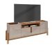 Rack Lizz 4 PT Off White e Cedro 170 cm