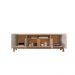 Rack Lizz 4 PT Off White e Cedro 170 cm