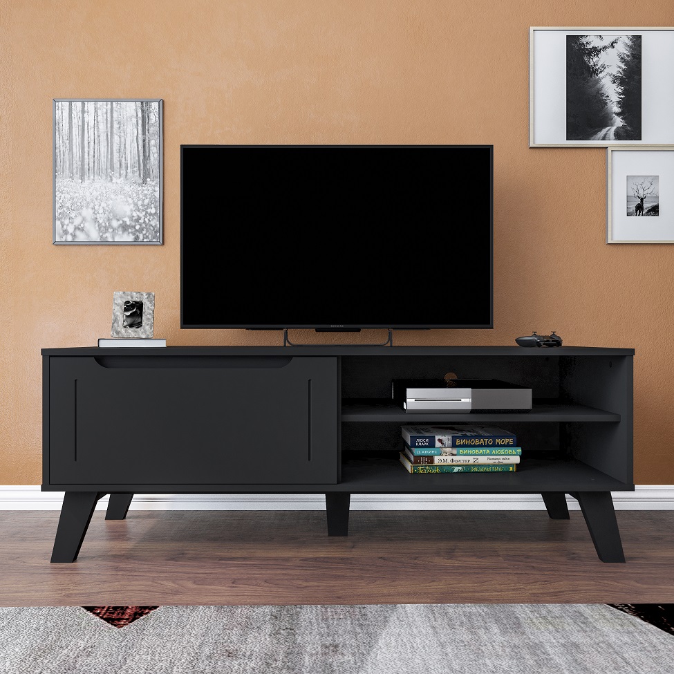 Rack Lotus 1 PT Preto 134 cm