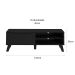 Rack Lotus 1 PT Preto 134 cm