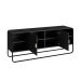 Rack Luna 2 Portas Preto e Dourado
