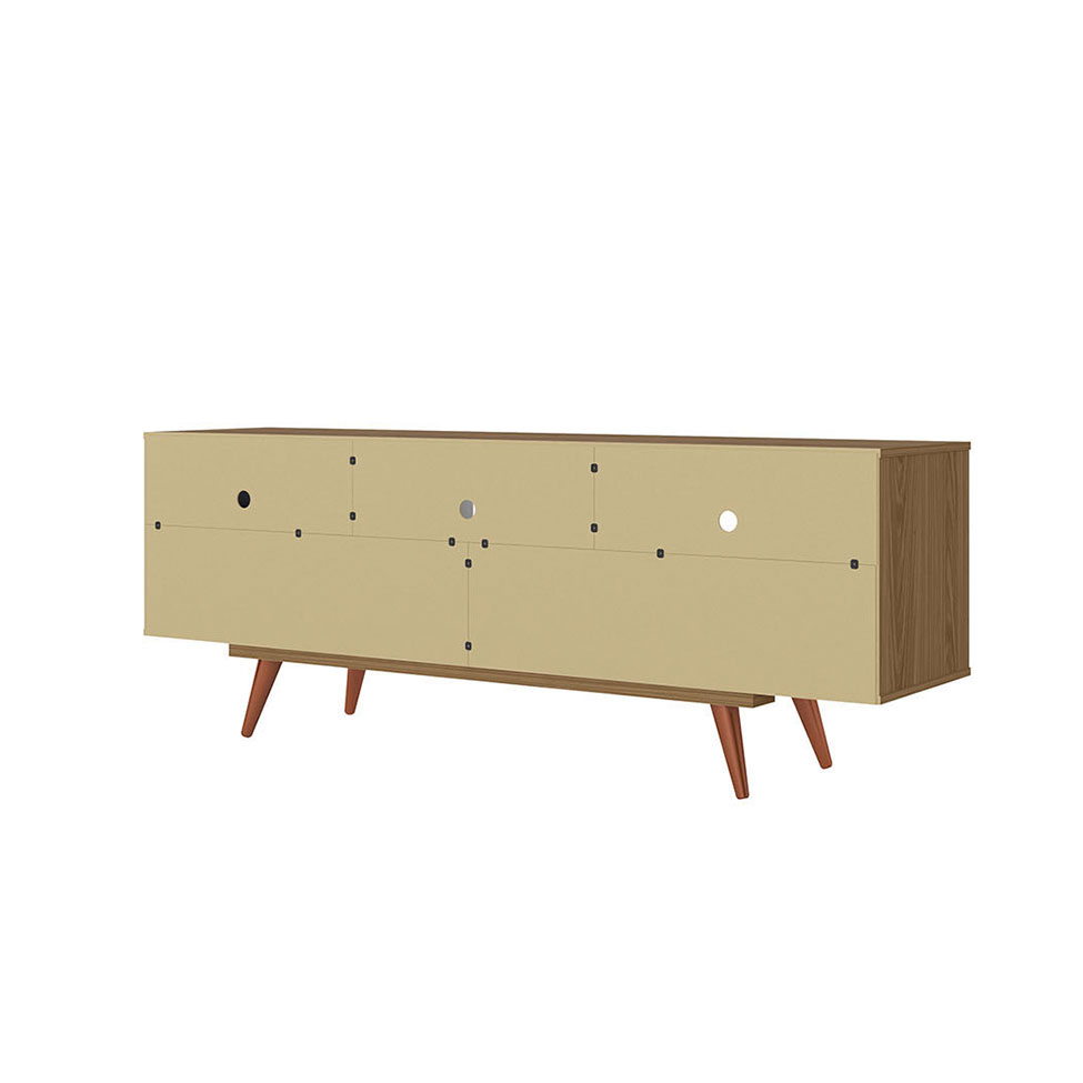 Rack Lyon Freijó e Azul Marinho 162 cm