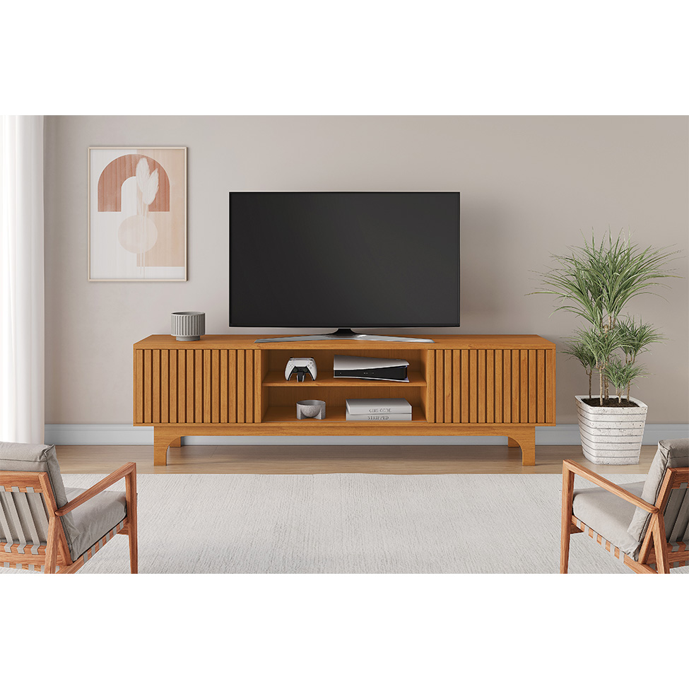 Rack Para TV até 70 Polegadas Trunfo 2 PT Cinamomo