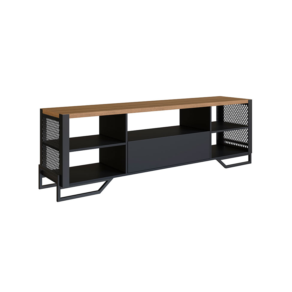 Rack Paricel 1 GV Preto 183 cm