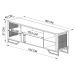 Rack Paricel 1 GV Preto 183 cm