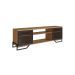 Rack Paricel 2 PT Mel e Preto 183 cm