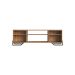 Rack Paricel 2 PT Mel e Preto 183 cm