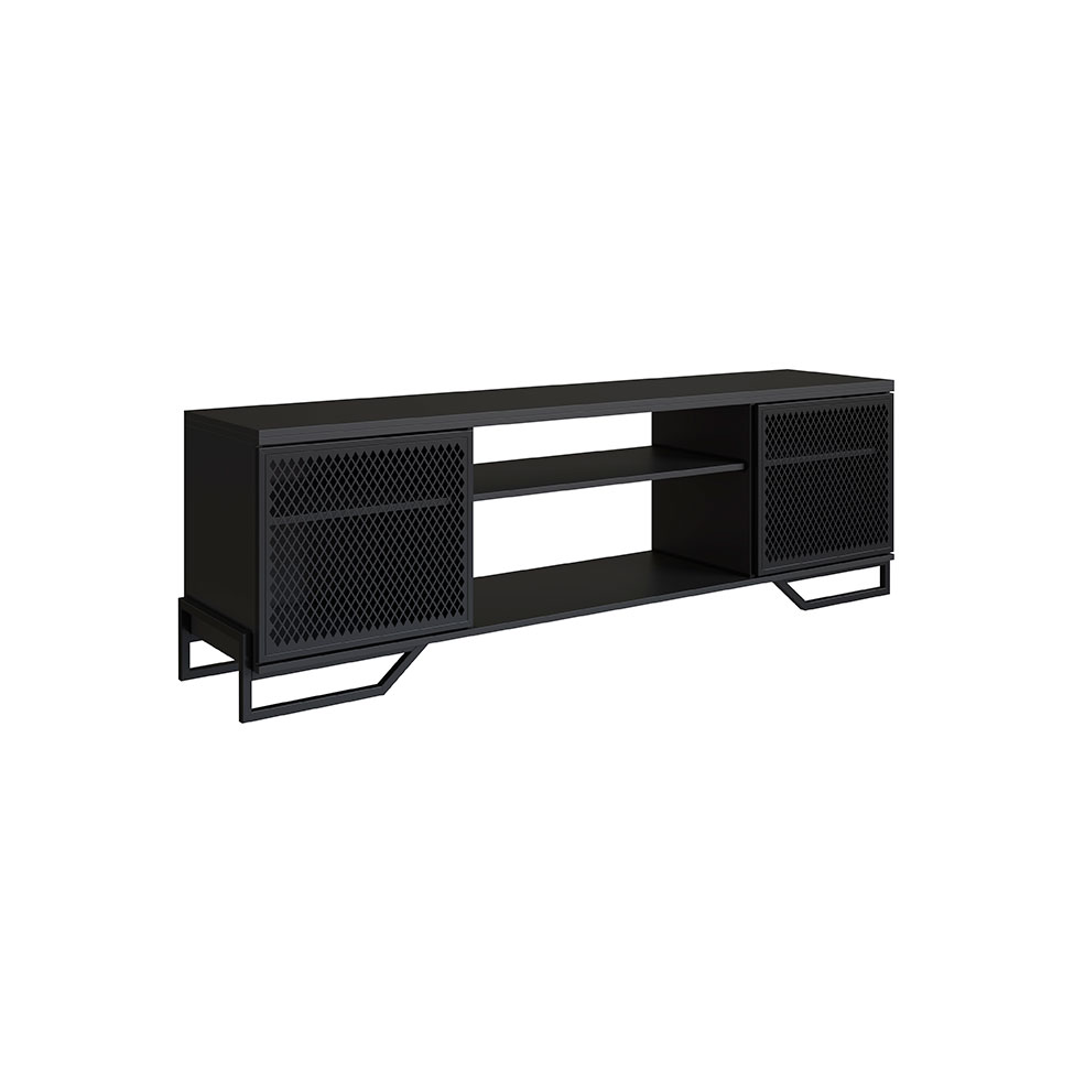 Rack Paricel 2 PT Preto 183 cm