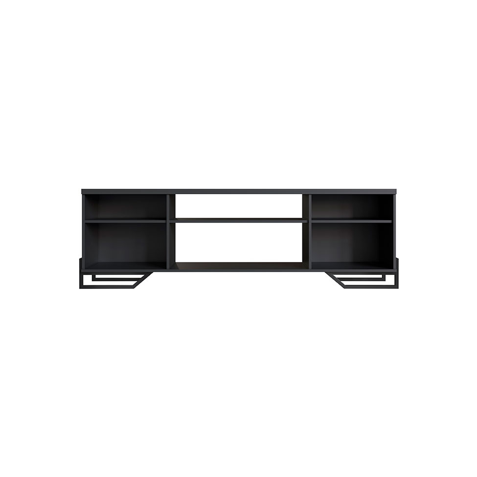 Rack Paricel 2 PT Preto 183 cm