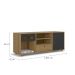 Rack Pet Roxy Mel e Preto 140 cm
