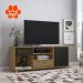 Rack Pet Roxy Mel e Preto 140 cm