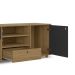 Rack Pet Roxy Mel e Preto 140 cm