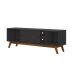 Rack Retrô Malibu Preto 162 cm