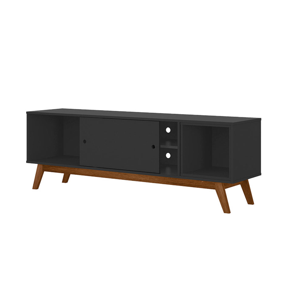 Rack Retrô Malibu Preto 162 cm