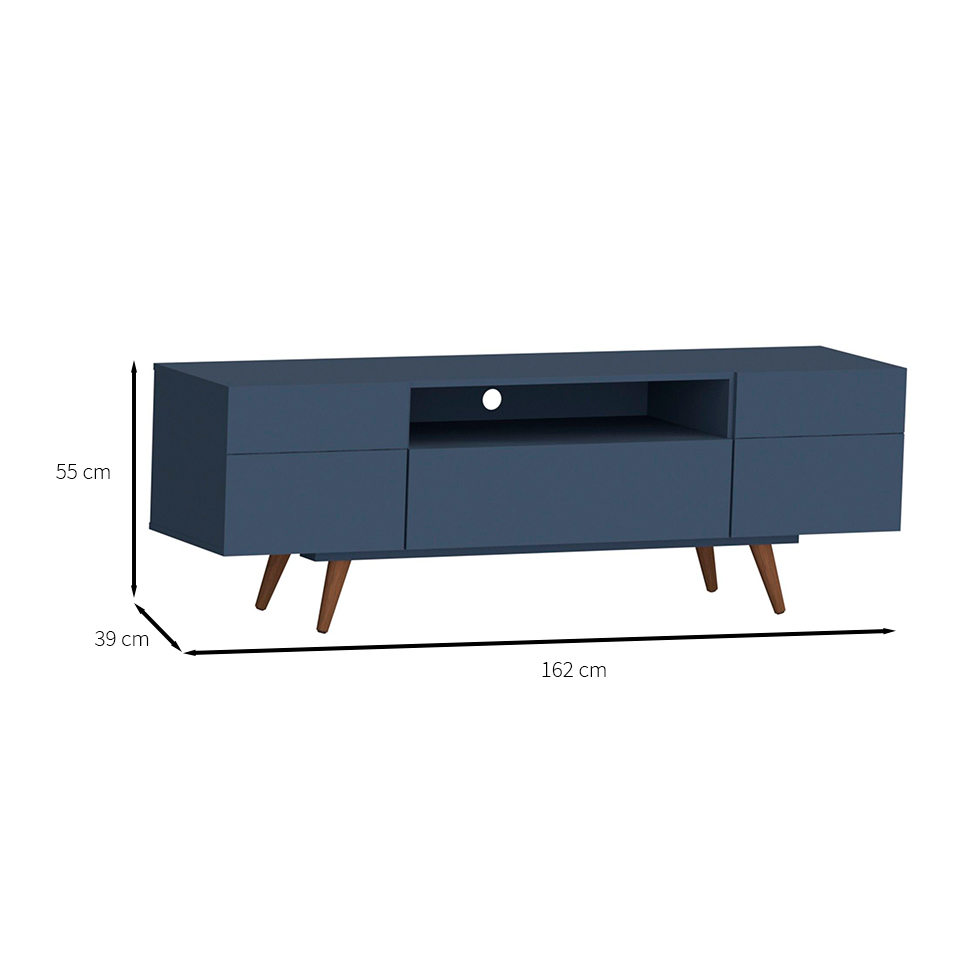Rack Retrô Paris Azul 162 cm
