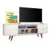 Rack Retrô Rostock Branco 160 cm