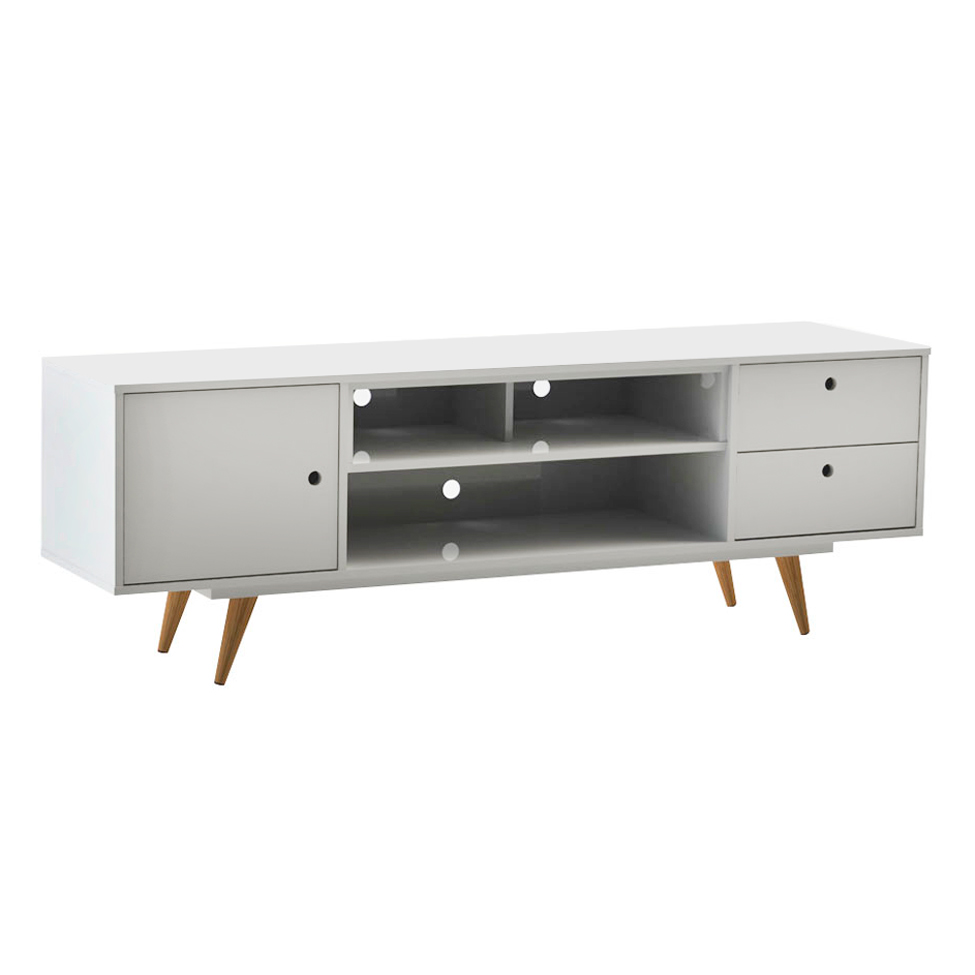 Rack Retrô Rostock Branco 160 cm