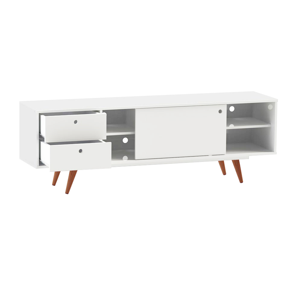 Rack Retrô Weimar Branco 162 cm