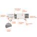 Rack Retrô Weimar Branco 162 cm