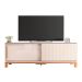 Rack Ripado para TV até 65 Polegadas Mondrian 2 Portas Off White e Freijó
