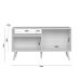 Rack Rubi 1 PT Nature e Off White 120 cm