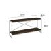 Rack Studio Carvalho Dark e Branco 120 cm