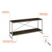 Rack Studio Carvalho Dark e Branco 120 cm