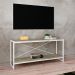 Rack Studio Carvalho e Branco 120 cm