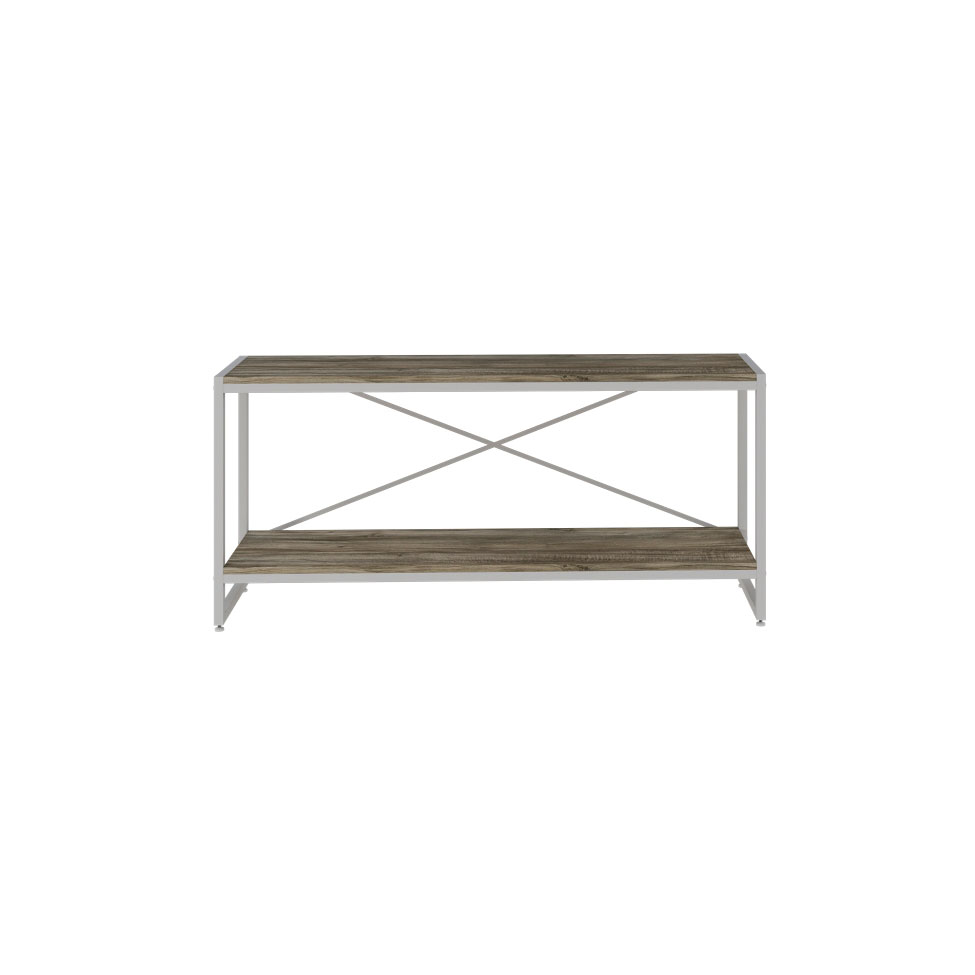 Rack Studio Carvalho e Branco 120 cm