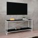 Rack Studio Preto e Branco 120 cm