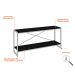 Rack Studio Preto e Branco 120 cm