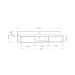 Rack Suspenso Renna Branco 162 cm