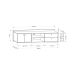 Rack Suspenso Torrens Branco 162 cm