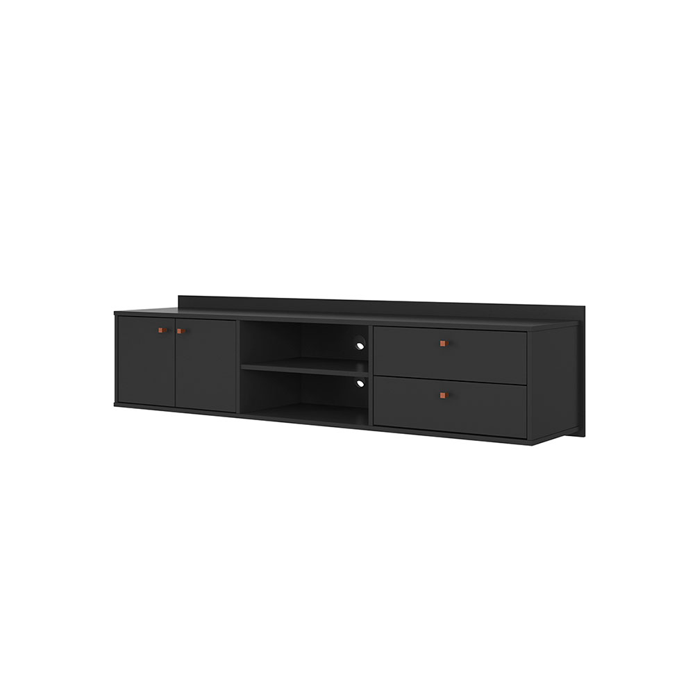 Rack Suspenso Torrens Preto 162 cm