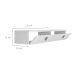 Rack Suspenso para TV até 50 Polegadas Line 2 Portas Branco 135 cm